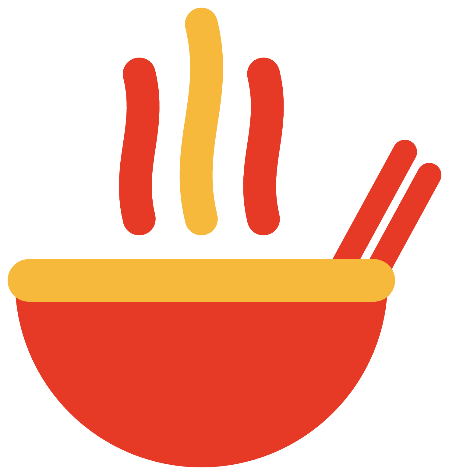 Tazón humeante, logo de Antoja